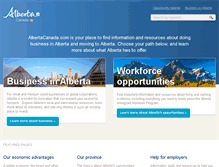 Tablet Screenshot of albertacanada.com